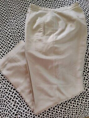 Travis AYERS Silk Dress Pants Beautiful Beige Size 16